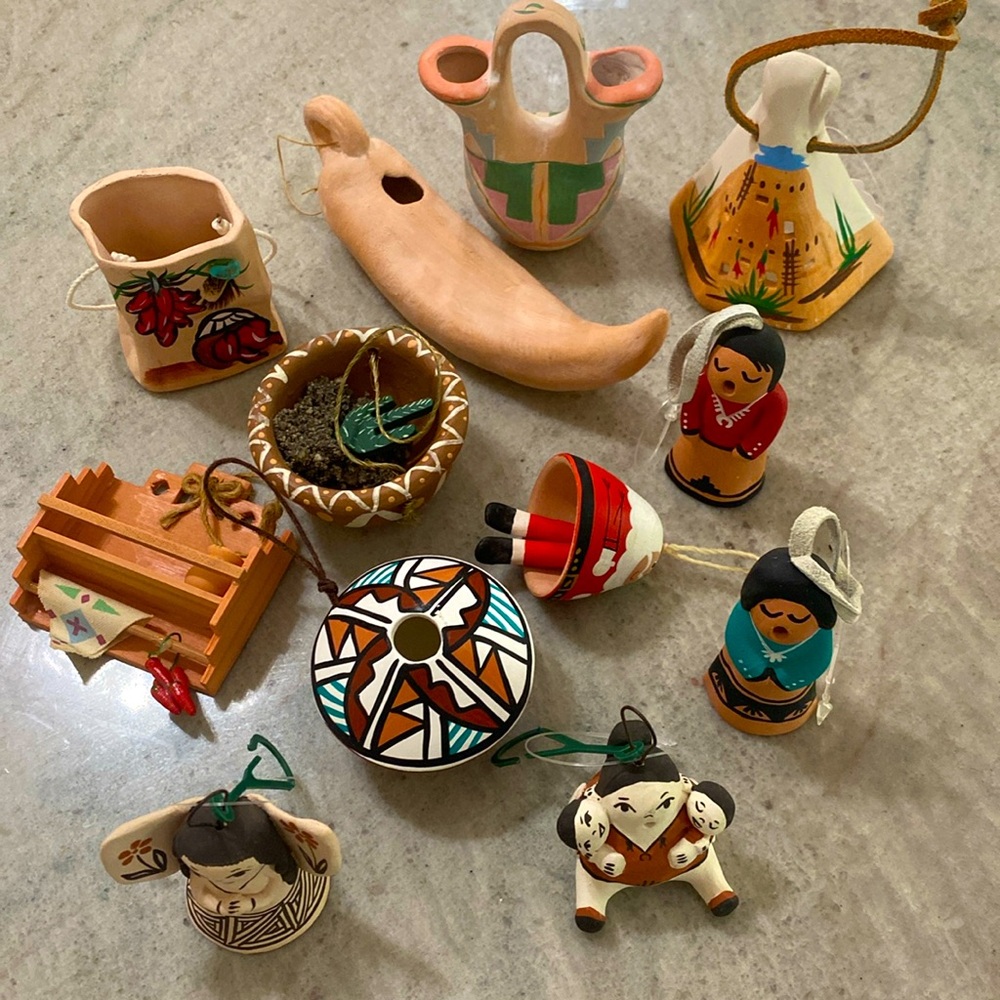 Beautiful Southwest 12 handmade hand painted ornaments